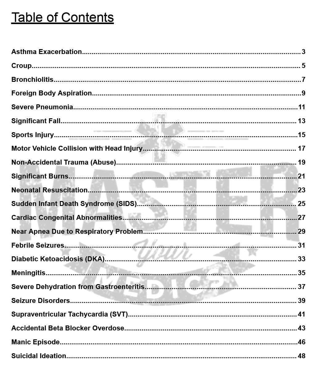 25 Pediatric Scenario Book: Essential Training for EMTs and Paramedics (Physical Book)