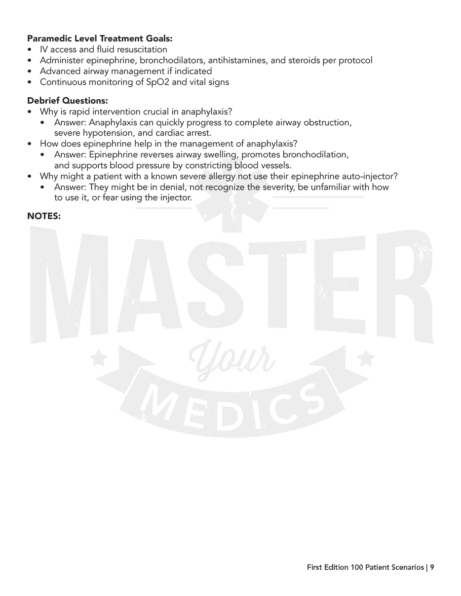 100 Patient Scenarios (Physical Book)