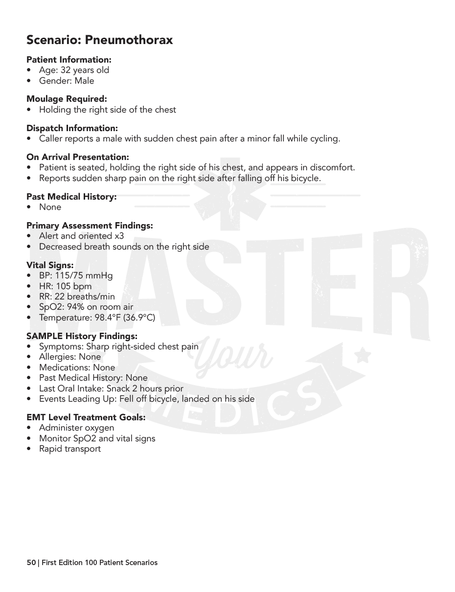 100 Patient Scenarios (Physical Book)