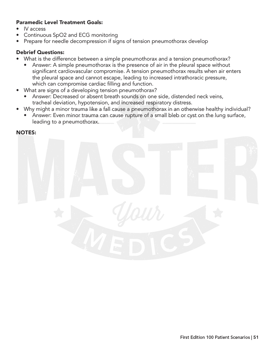 100 Patient Scenarios (Physical Book)